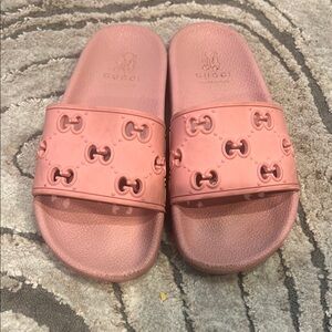 Gucci Pink Slide Sandals